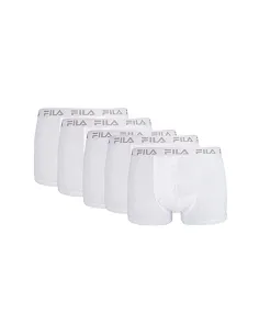 Paquete 5 Boxer Fila Blanco | Ofertas de pádel